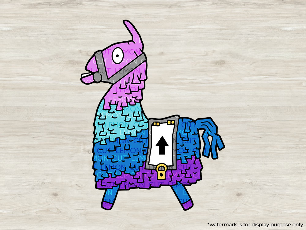 upgrade llama !   svg file ft battle royal llama svg gamer svg eps dxf png and svg file for cricut and cutting machines llama clipart - fortnite pinata drawing